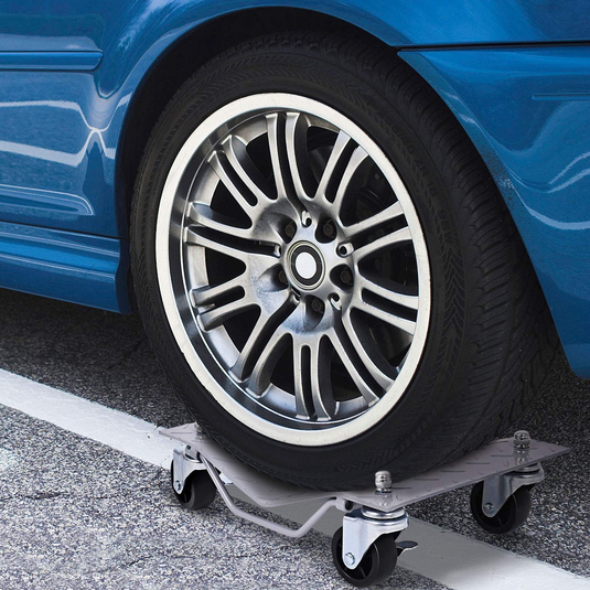 4 PCS 4 X 3" Set Wheel Dollies Dolly Tire Skates Vehicle Car Auto Repair Moving Diamond - GoplusUS