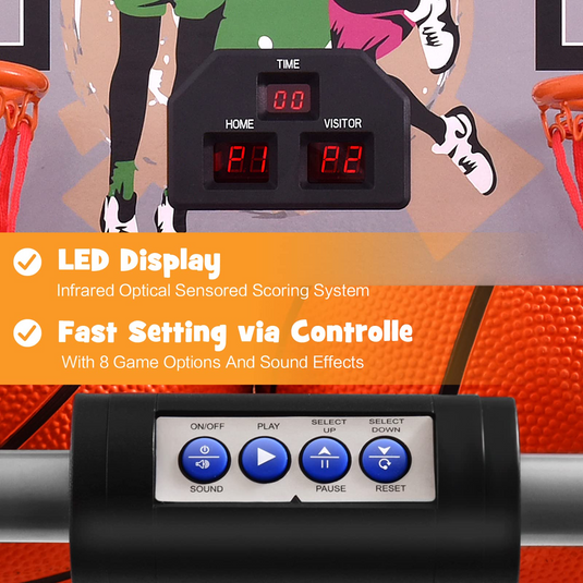 Goplus Dual Shot Basketball Arcade Game - GoplusUS