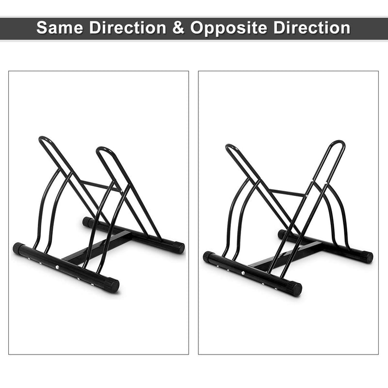 Load image into Gallery viewer, Two Bicycle Bike Stand Rack Cycling Rack Floor Storage Organizer
