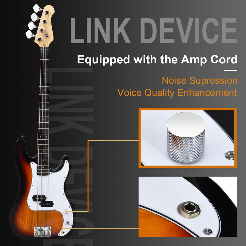 Load image into Gallery viewer, Blue Full Size 4 String Electric Bass Guitar with Strap Guitar Bag Amp Cord - GoplusUS
