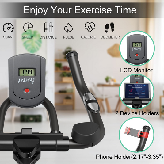 Goplus Indoor Cycling Bike, Stationary Exercise Bike Workout Bike with Device Holders - GoplusUS