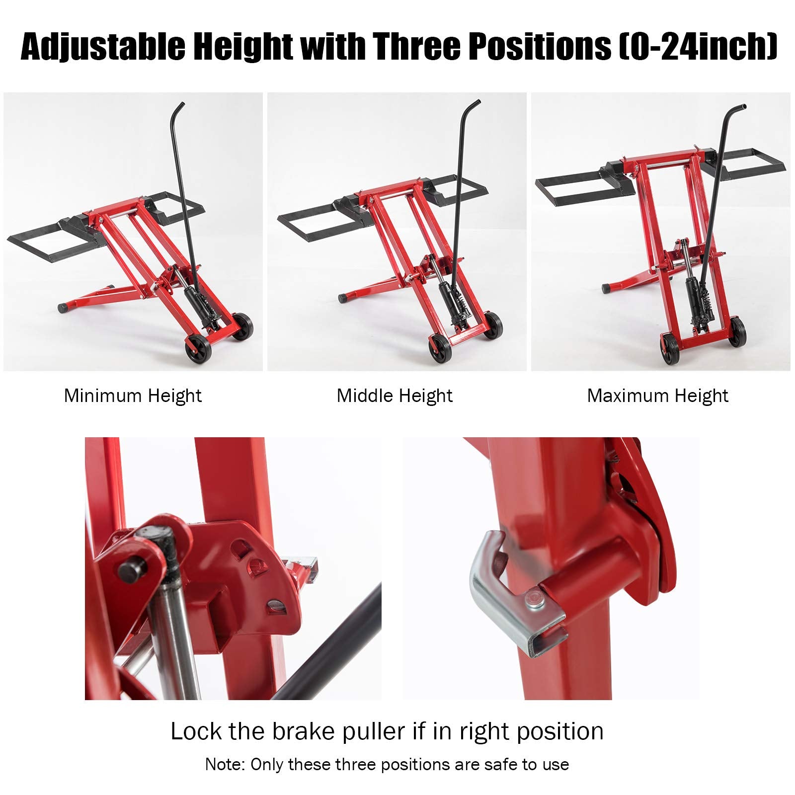 Lawn Mower Lift with Hydraulic Jack