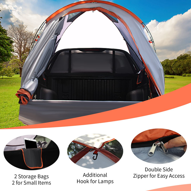 Load image into Gallery viewer, Goplus Truck Bed Tent, Waterproof PU2000mm Pickup Truck Tent for 2 Person with Removable Rainfly - GoplusUS

