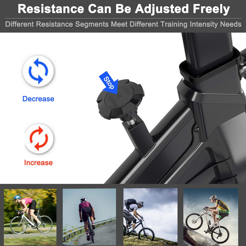 Load image into Gallery viewer, Goplus Indoor Cycling Bike, Silent Belt Drive Exercise Bike with Steel Flywheel, Phone Holder - GoplusUS
