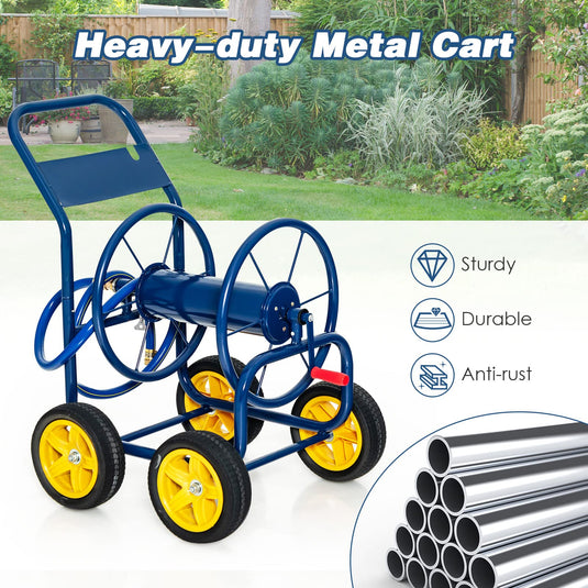  Goplus Wheeled Hose Reel Cart for Garden Patio Lawn