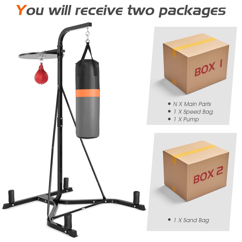 Load image into Gallery viewer, Goplus Boxing Stand for Heavy Bag and Speed Bag - GoplusUS

