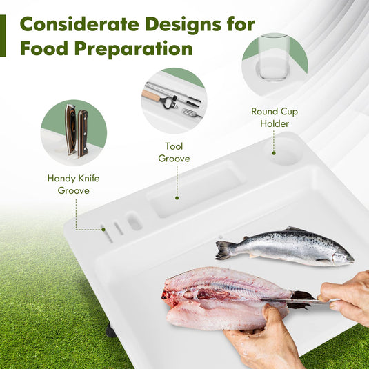 Goplus Folding Fish Cleaning Table