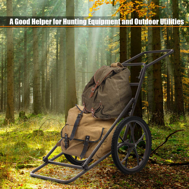 Load image into Gallery viewer, Folding Deer Game Cart Larger Capacity 500lbs Hauler Utility Gear Dolly Cart Hunting Accessories - GoplusUS
