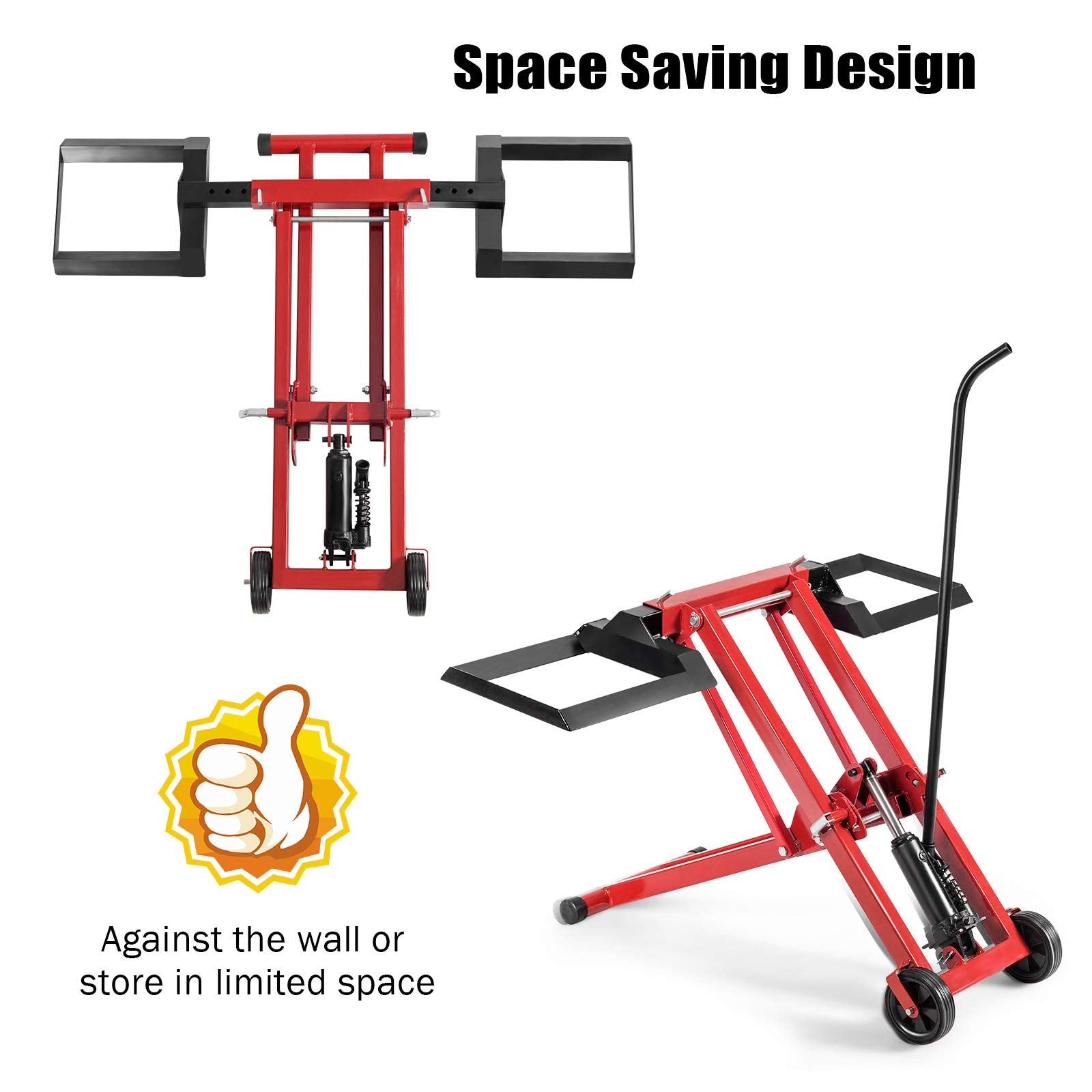 Lawn Mower Lift with Hydraulic Jack