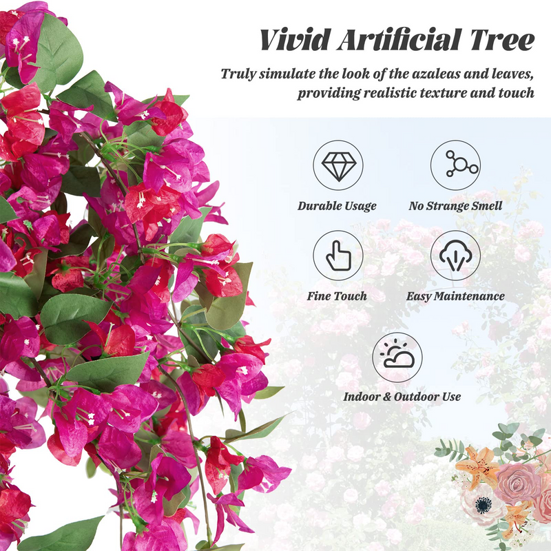 Load image into Gallery viewer, Goplus 4.5FT Bougainvillea Artificial Tree, Fake Potted Plant w/ 312 Flowers - GoplusUS
