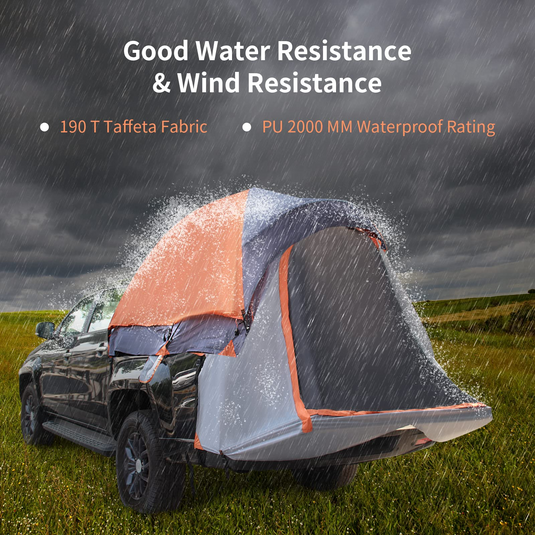 Goplus Truck Bed Tent, Waterproof PU2000mm Pickup Truck Tent for 2 Person with Removable Rainfly - GoplusUS