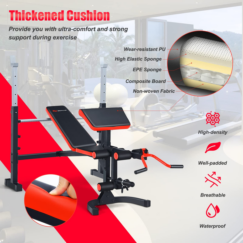 Load image into Gallery viewer, Goplus Adjustable Olympic Weight Bench - GoplusUS
