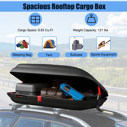 Car top luggage carrier hard shell deals