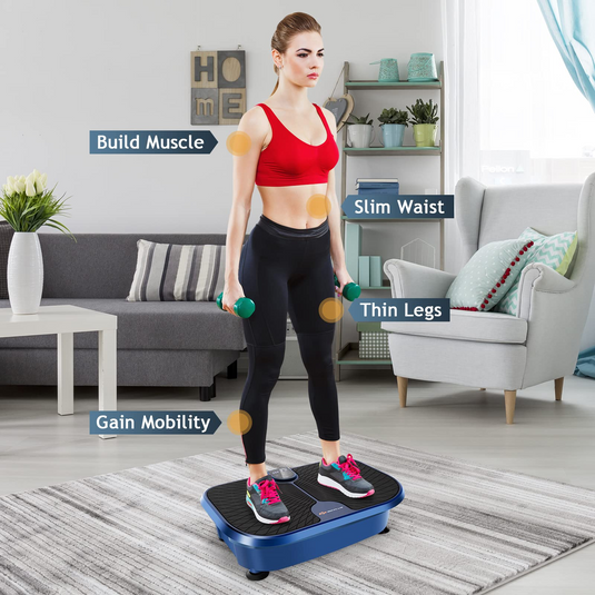 Goplus 3D Vibration Plate Exercise Machine Whole Body Workout Fitness GoplusUS