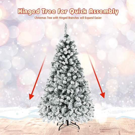 Goplus 6ft Pre-Lit Artificial Christmas Tree - GoplusUS