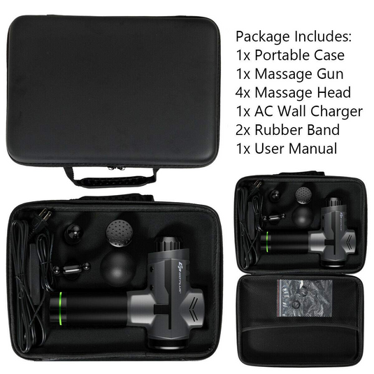 Goplus Massage Gun, Handheld Percussion Deep Tissue Massager - GoplusUS