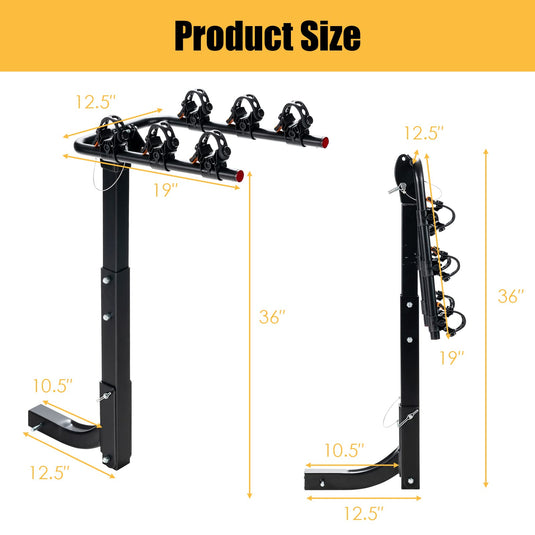 Goplus 3-4 Bike Hitch Mount Rack – GoplusUS