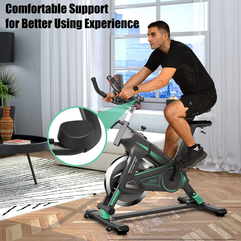 Costway goplus exercise bike cycle trainer indoor discount workout cardio fitness bicycle stationary