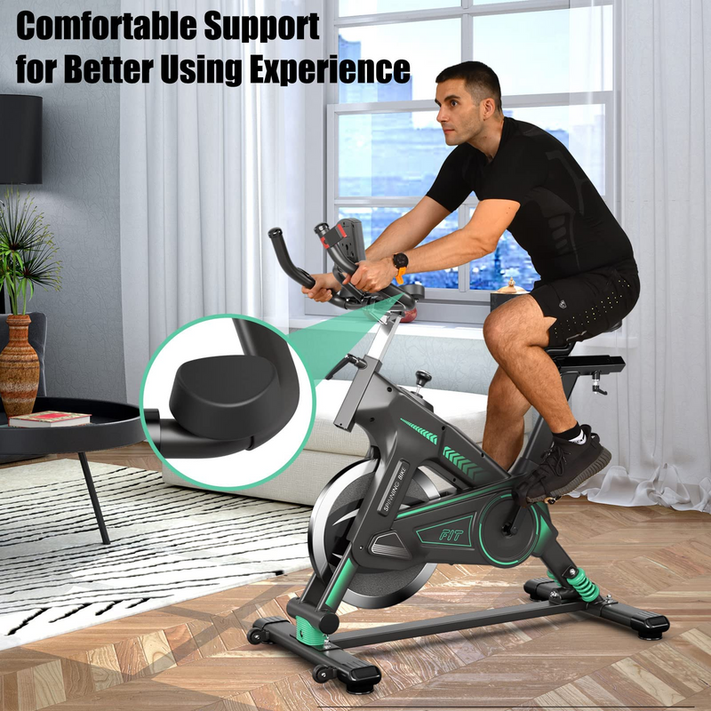 Load image into Gallery viewer, Goplus Indoor Cycling Bike, Stationary Exercise Bike Workout Bike with Device Holders - GoplusUS
