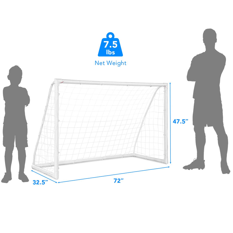 Load image into Gallery viewer, Goplus Soccer Goal, 6 FT x 4 FT Soccer Net with Strong PVC Frame - GoplusUS
