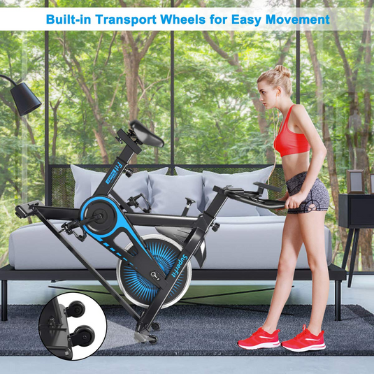 Goplus Indoor Cycling Bike Silent Belt Drive Exercise Bike with