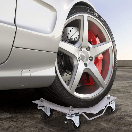 4 PCS 4 X 3" Set Wheel Dollies Dolly Tire Skates Vehicle Car Auto Repair Moving Diamond - GoplusUS