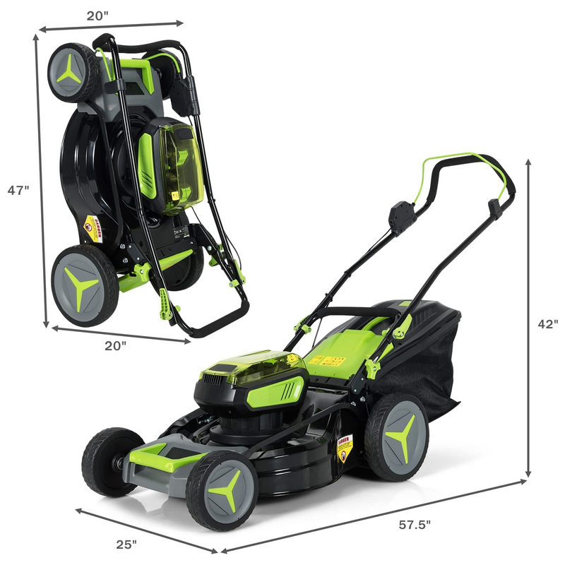 Load image into Gallery viewer, Goplus Cordless Lawn Mower, 18 Inch Electric Push Mower - GoplusUS
