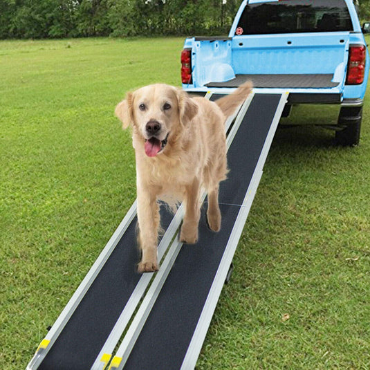 Gotec Ramps Goplus Wheelchair Ramp, Adjustable Portable Aluminum Ramps with Non-Sk ...
