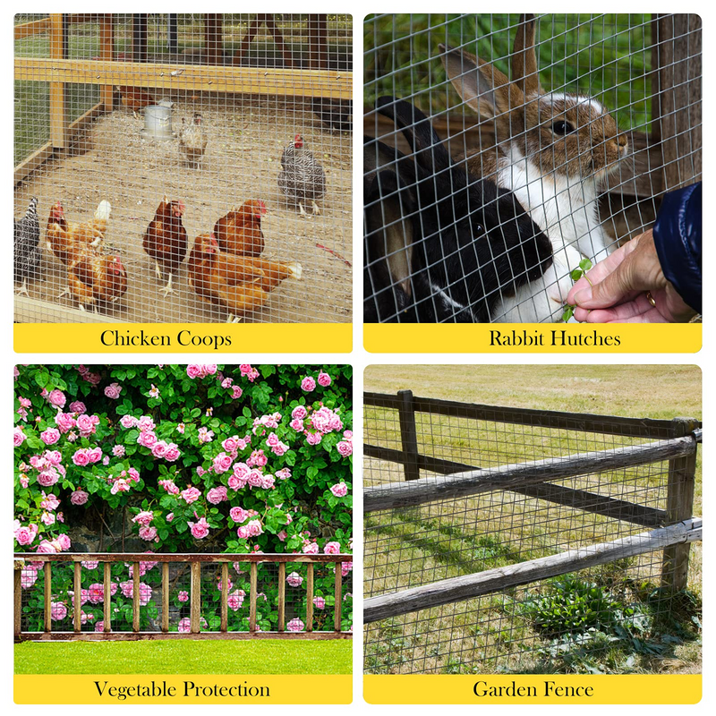 Load image into Gallery viewer, Goplus Hardware Cloth, 24 inch x 50 ft Black Vinyl Coated Welded Wire Mesh, Chicken Coop Wire Fence - GoplusUS
