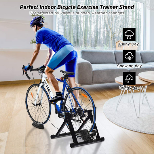 Goplus Bike Trainer Stand Indoor Magnetic Exercise Bicycle