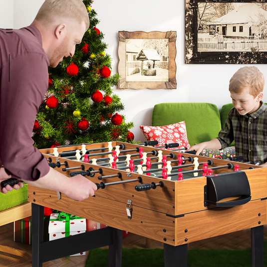 Goplus 48 Inch Game Table, 3-in-1 Combo Table Set w/ Adult Size Foosball Table - GoplusUS
