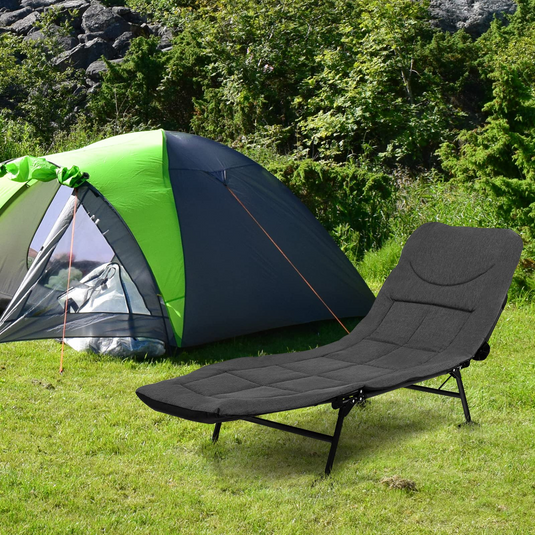 Goplus Folding Camping Cot W/Detachable Mattress - GoplusUS
