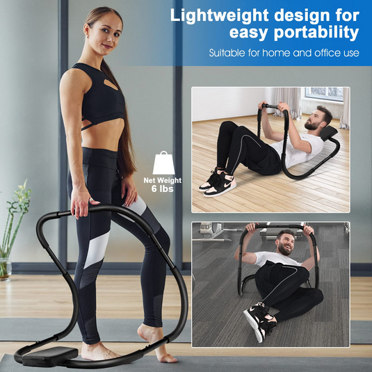 Abdominal crunch outlet roller