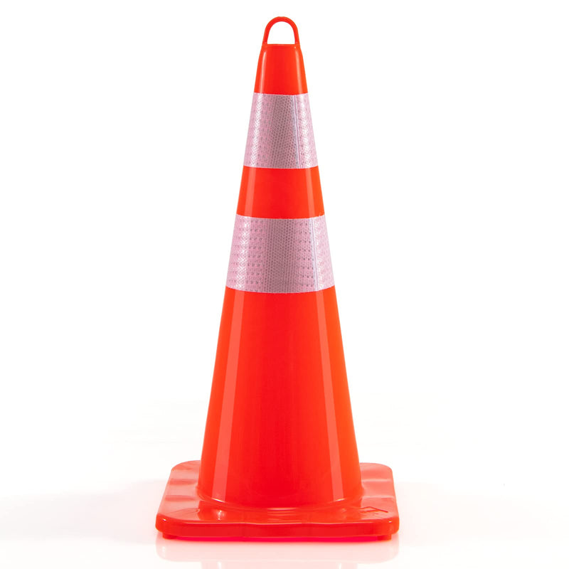 Load image into Gallery viewer, 10 Pack 28&quot; Traffic Safety Cones, Unbreakable Orange Construction Cones w/Reflective Collars - GoplusUS
