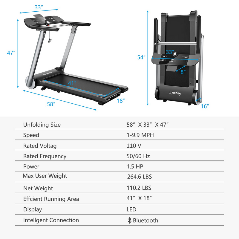 Load image into Gallery viewer, Goplus Heavy Duty Folding Treadmill for Gym - GoplusUS
