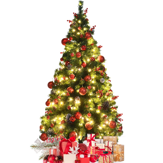 Goplus Pre-lit Artificial Christmas Tree - GoplusUS