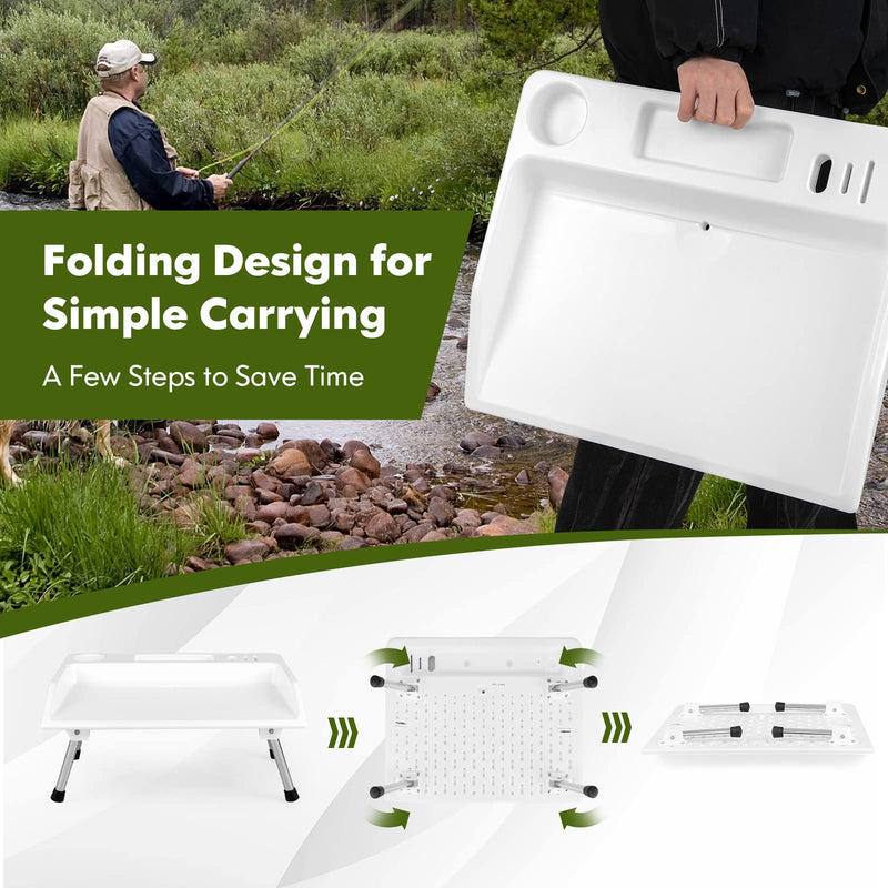 Load image into Gallery viewer, Goplus Folding Fish Cleaning Table
