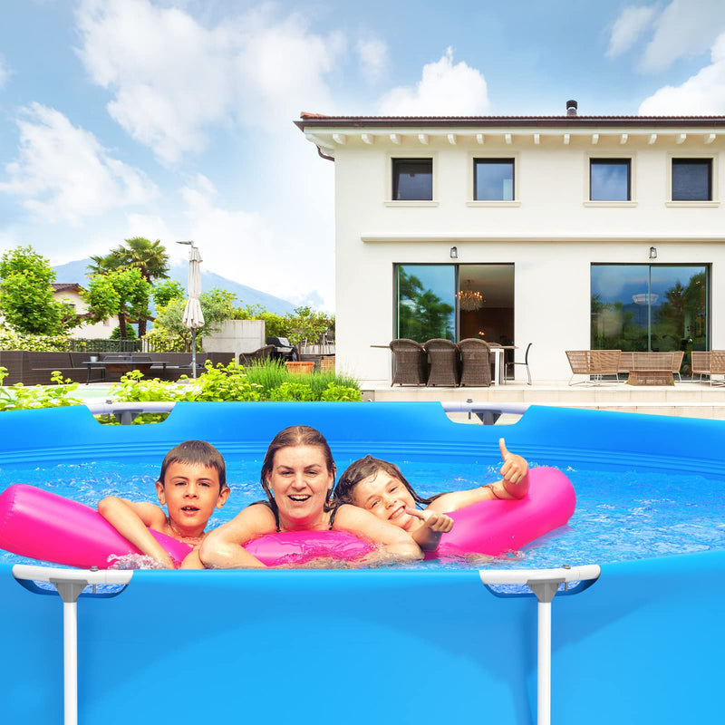 Load image into Gallery viewer, Above Ground Swimming Pool, 12ft x 12ft x 30inch Outdoor Steel Frame Pool - GoplusUS
