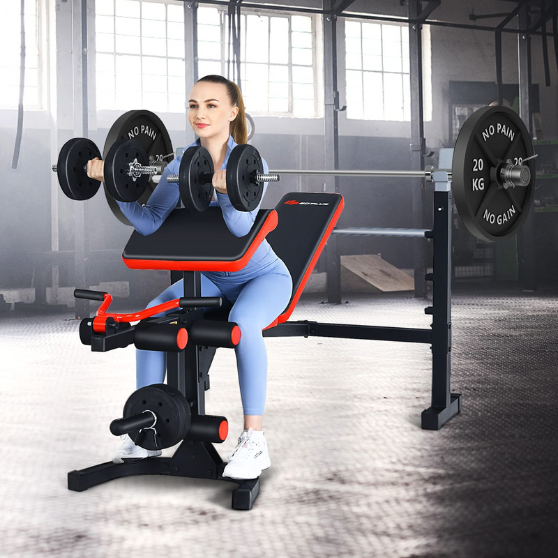 Goplus bench shop press