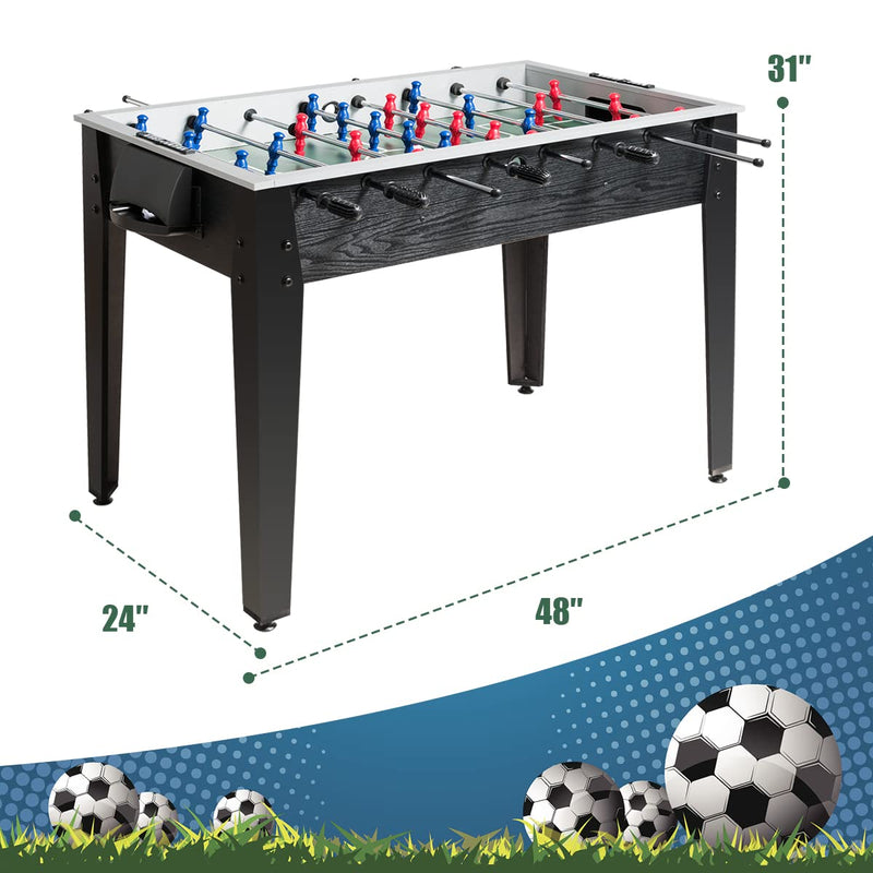 Load image into Gallery viewer, Goplus 48&#39;&#39; Foosball Table, Wooden Soccer Games Table w/ 2 Footballs, 2 Cup Holders - GoplusUS
