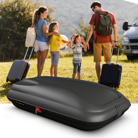 Goplus Rooftop Cargo Box Heavy Duty Hard Shell Roof Cargo Carrier wit GoplusUS