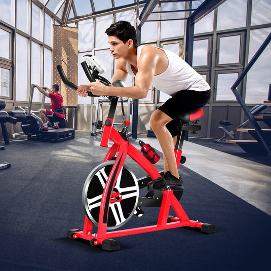 Indoor Cycling Bike, Stationary Bicycle Exercise Bike with Flywhee - GoplusUS